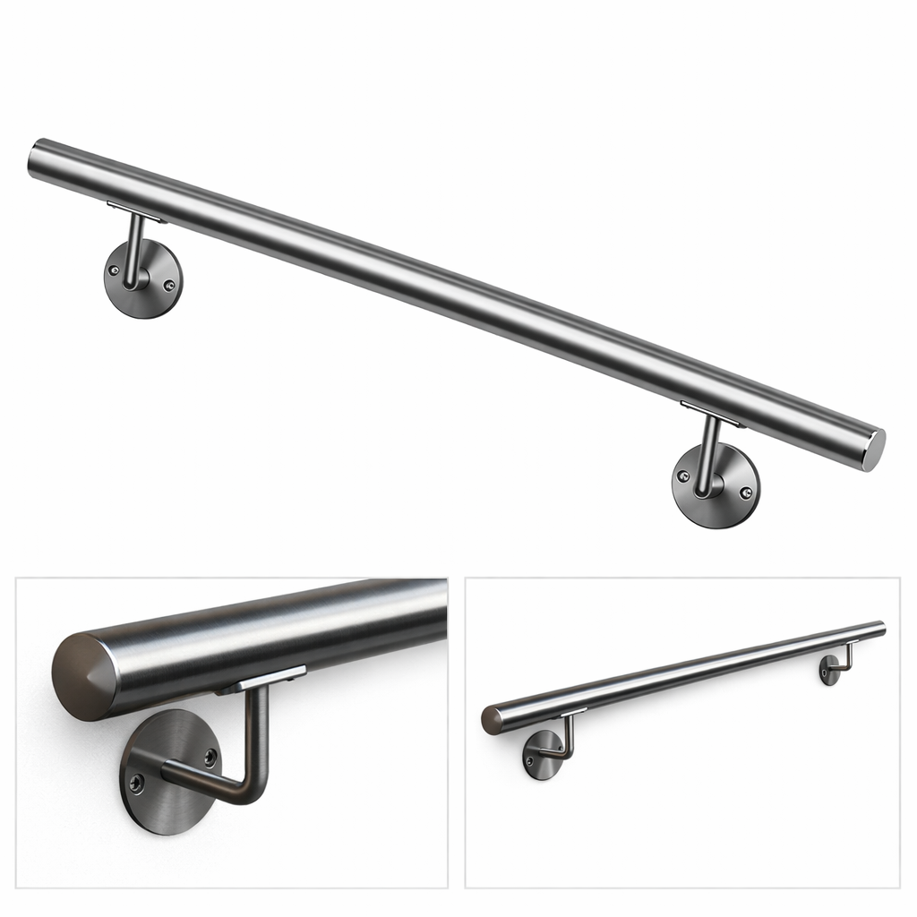 Handlauf V2A Ø42,4 zur Wandmontage