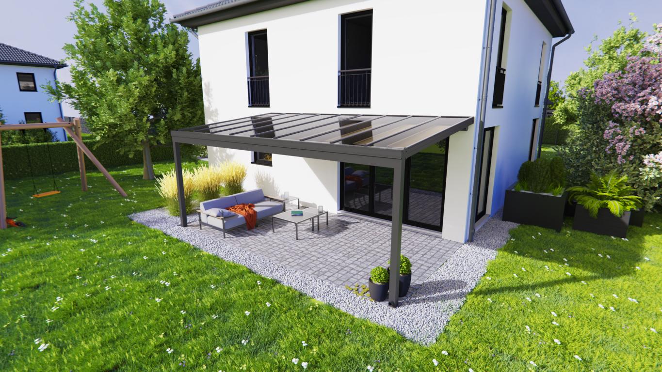 TDS Terrassenüberdachung Wandmontage